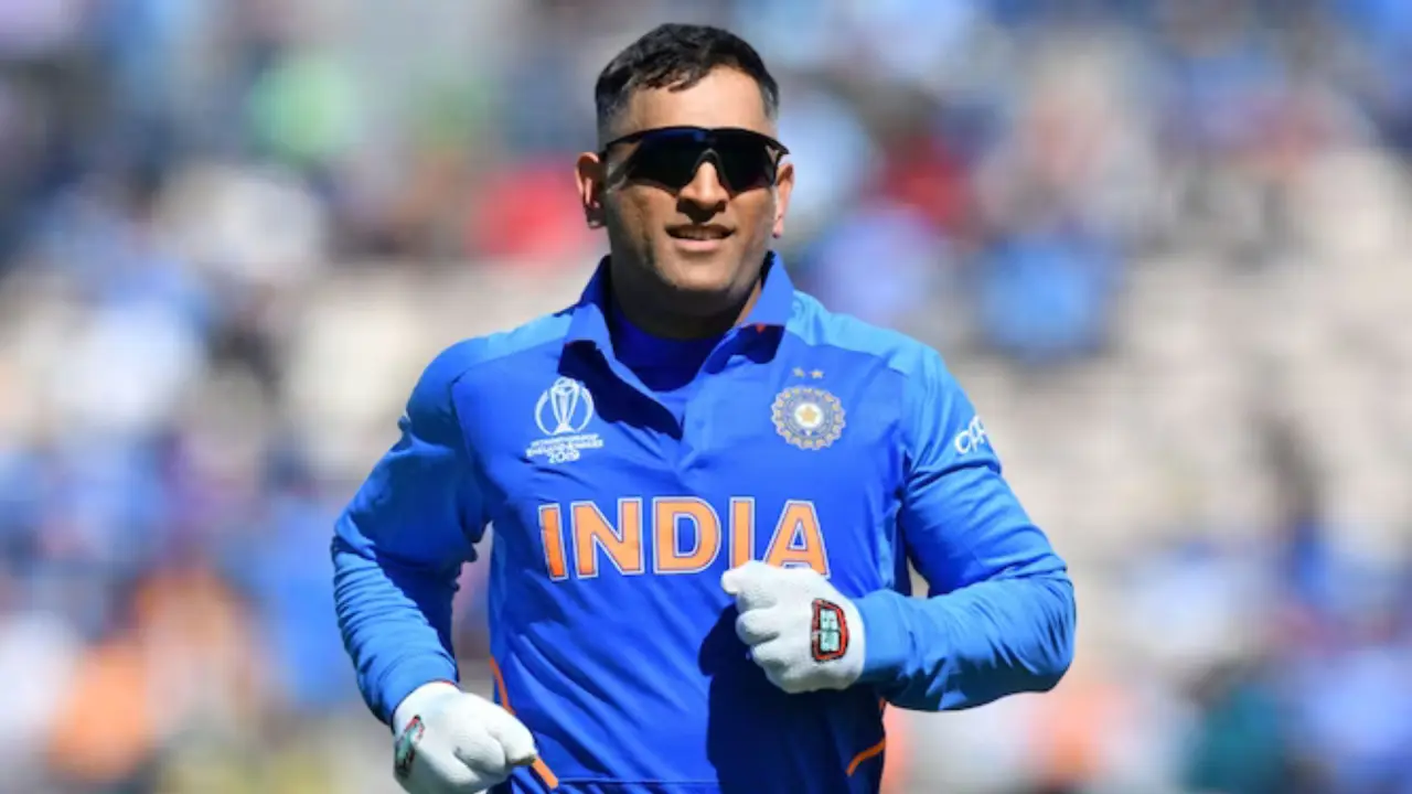 Mahendra Singh Dhoni In His National Jersey