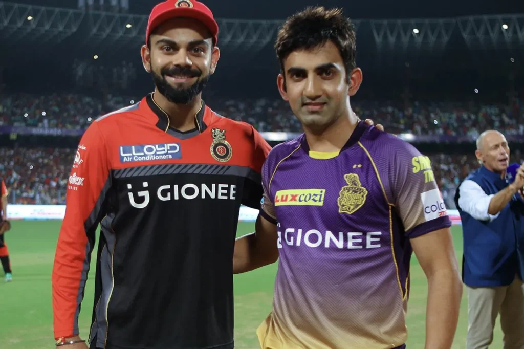 Virat Kohli with Gautam Gambhir 