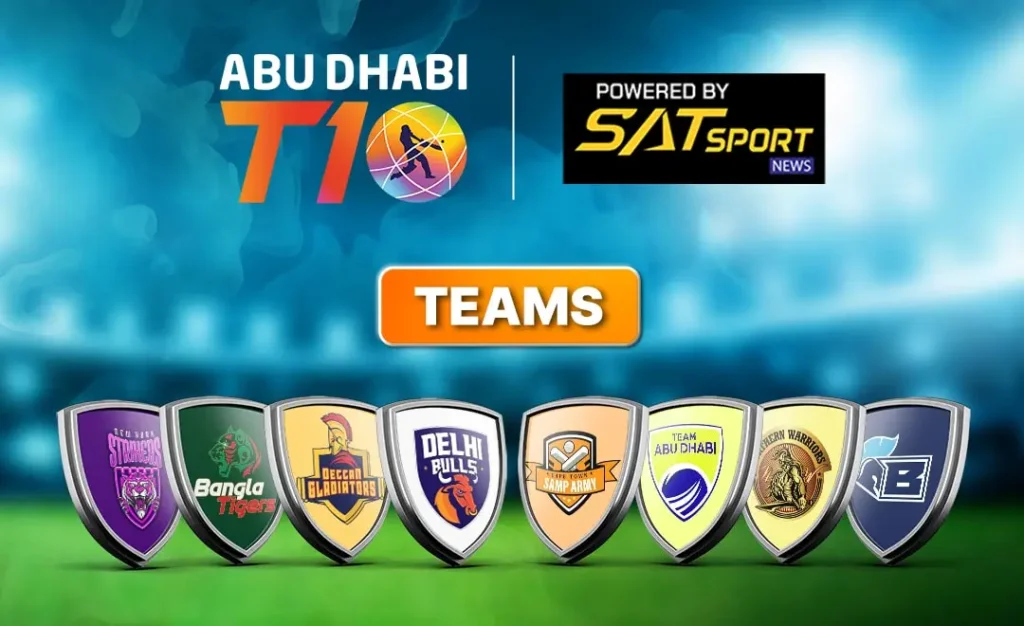 Abu Dhabi T10 League, Teams