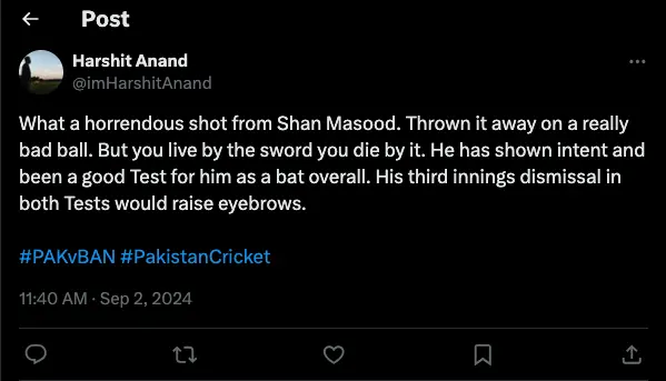Fans Roast Shan Masood on Twitter